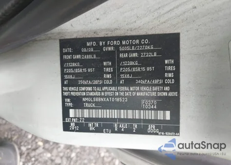 2010 Ford Transit Connect Xlt from USA, damaged, VIN NM0LS6BNXAT018523